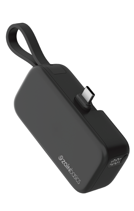Power Bank Mini 5,000 mAh - Black - Zain Basics